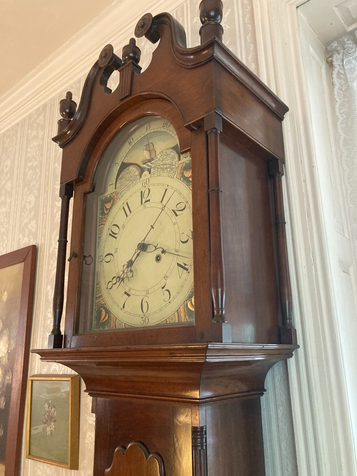 206-yr-old tall-case/grandfather clock (1820) 