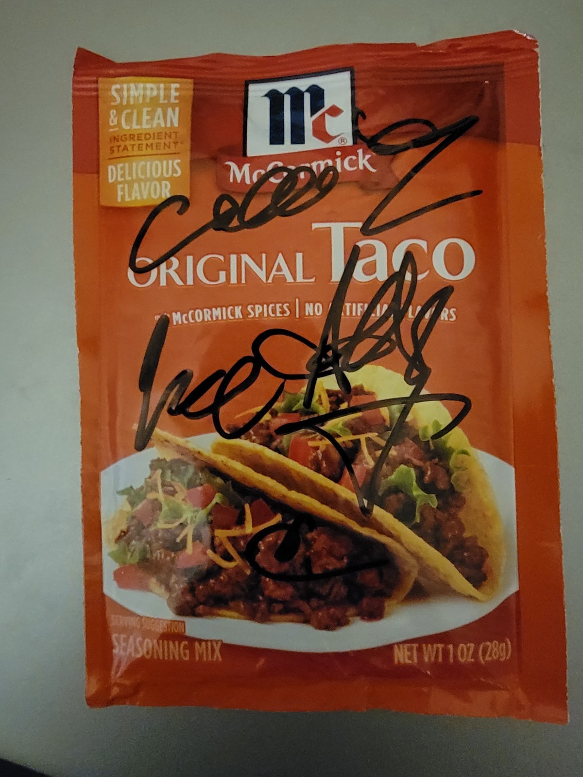 McCormick Taco Seasoning Autographed Neil Armstrong Christopher Columbus🤣💥💥💣 McCormick Taco Seasoning Autographed Neil Armstrong Christopher Columbus🤣💥💥💣