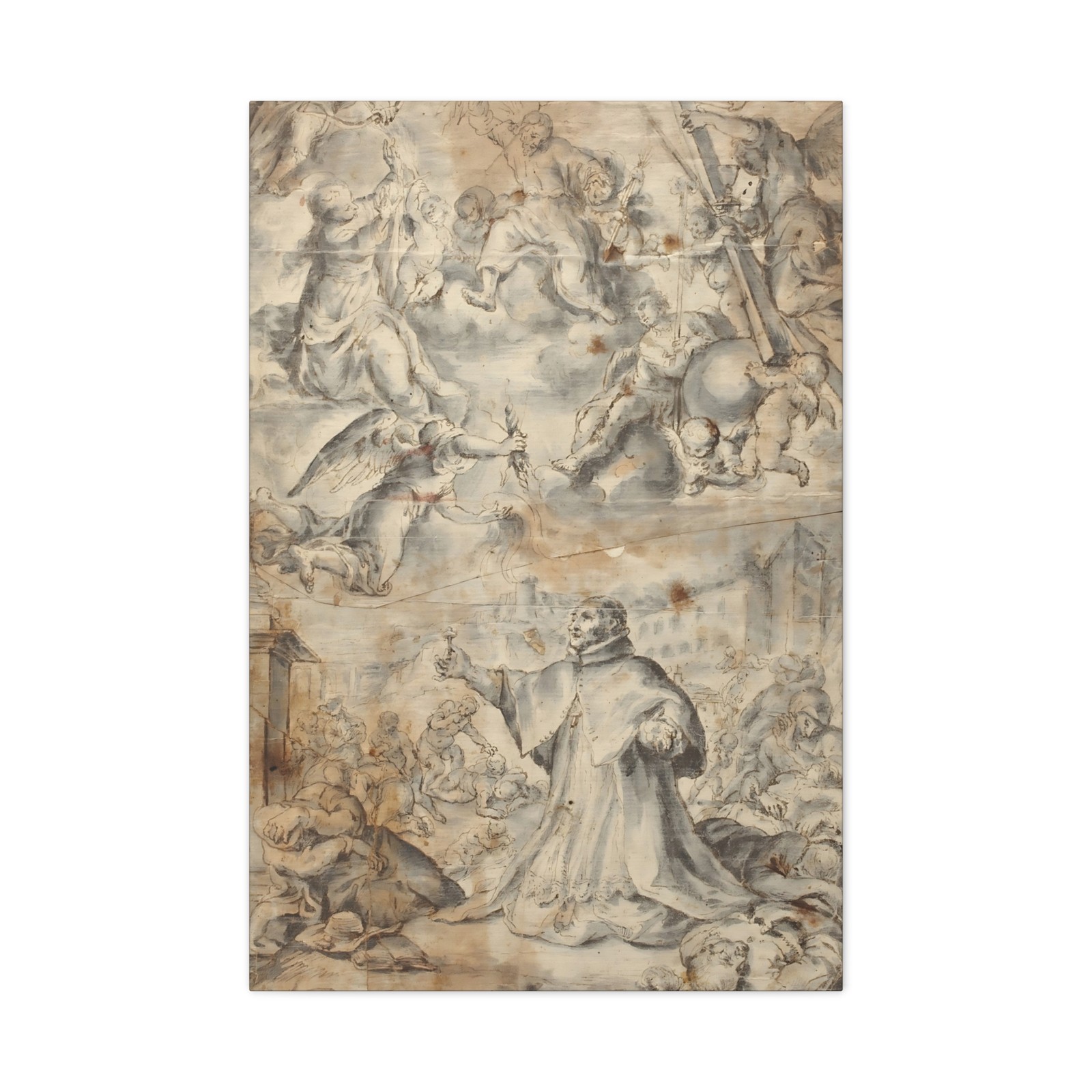 Camilo, Francisco - Saint Charles Borromeo - Canvas Wall Art Camilo, Francisco - Saint Charles Borromeo - Canvas Wall Art