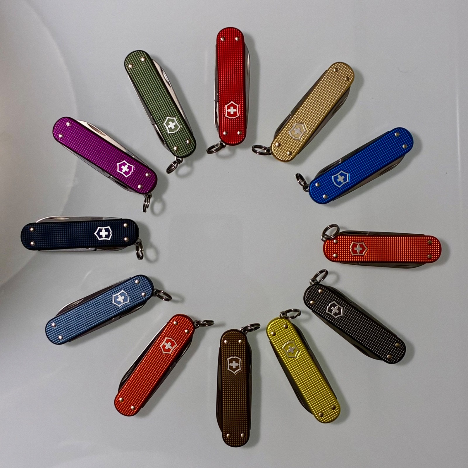 Victorinox Classic SD Alox Limited Edition 2015-2026 Full 12 Piece Collection Victorinox Classic SD Alox Limited Edition 2015-2026 Full 12 Piece Collection