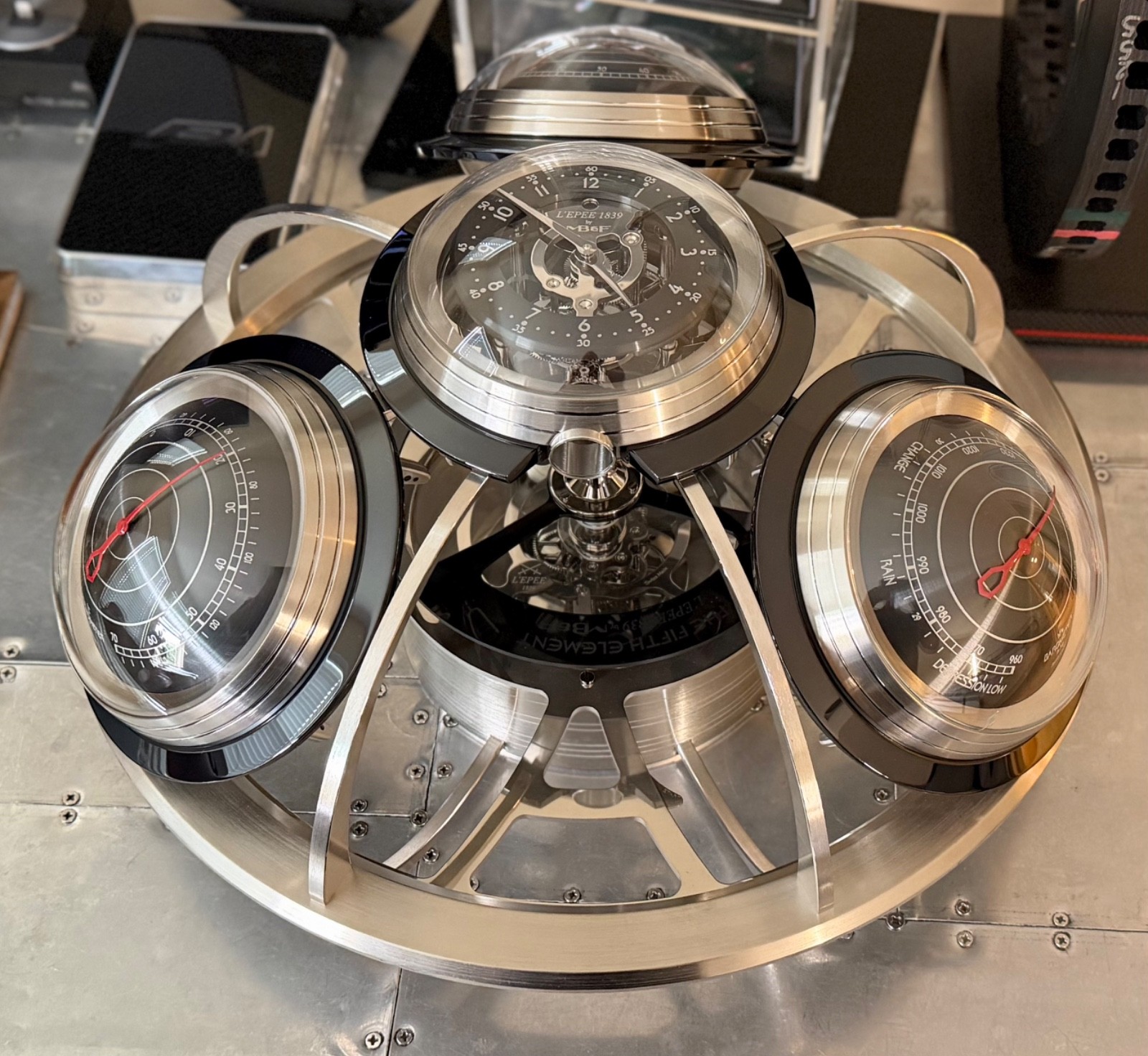 MB&F and L’Epée 1839 Fifth Element Black Clock limited to 18 made Globally MB&F and L’Epée 1839 Fifth Element Black Clock limited to 18 made Globally