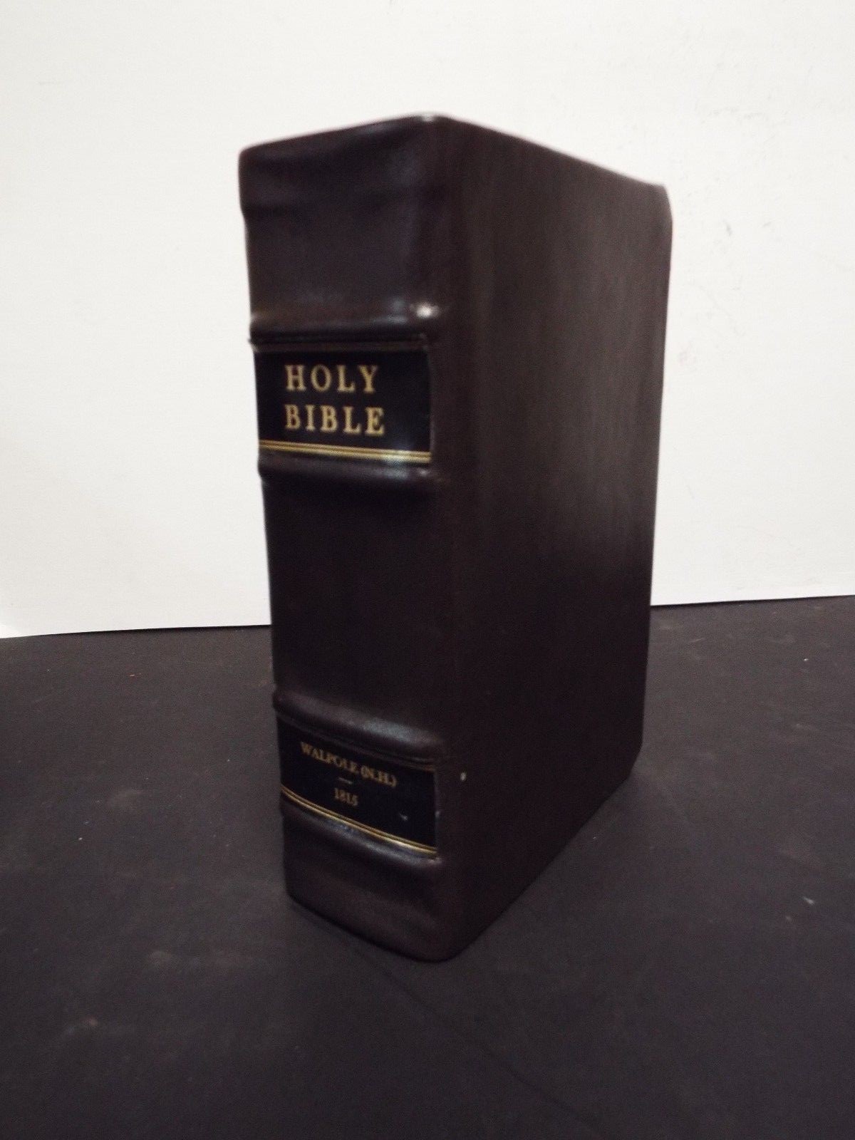 1815 First Bible printed in New Hampshire by Anson Whipple