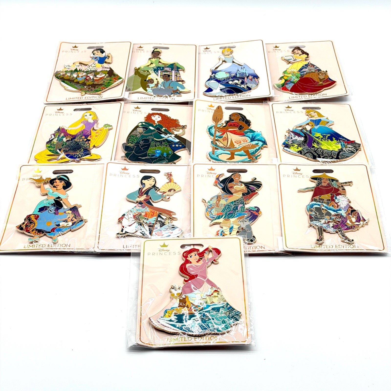 Disney D23 2024 MOG Exclusive Princess Limited Edition Complete Pin Set  Jumbo