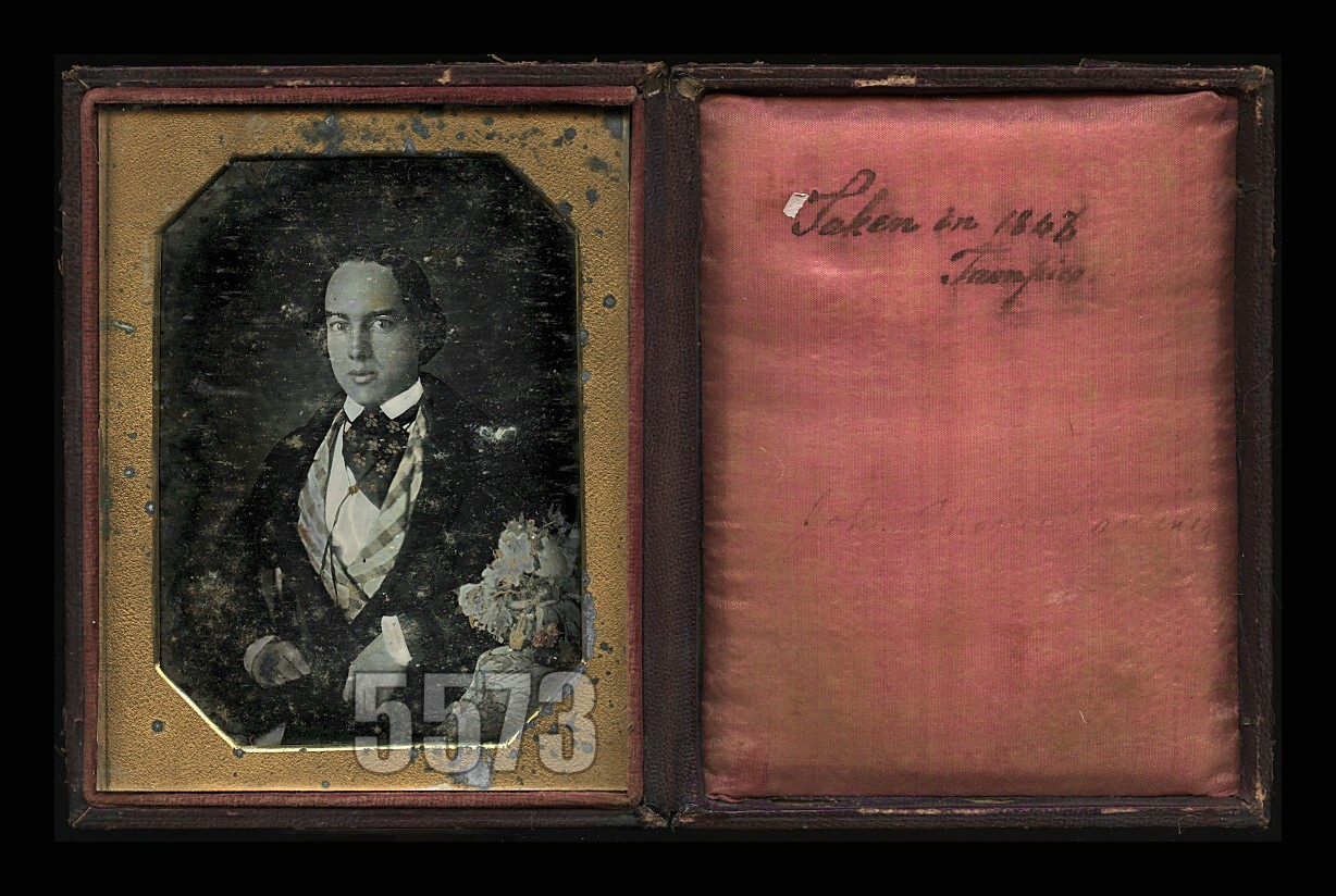 RARE Portrait of J. CARLOS GARDINER Daguerreotype Photographer Mexico 1847 ID'd RARE Portrait of J. CARLOS GARDINER Daguerreotype Photographer Mexico 1847 ID'd