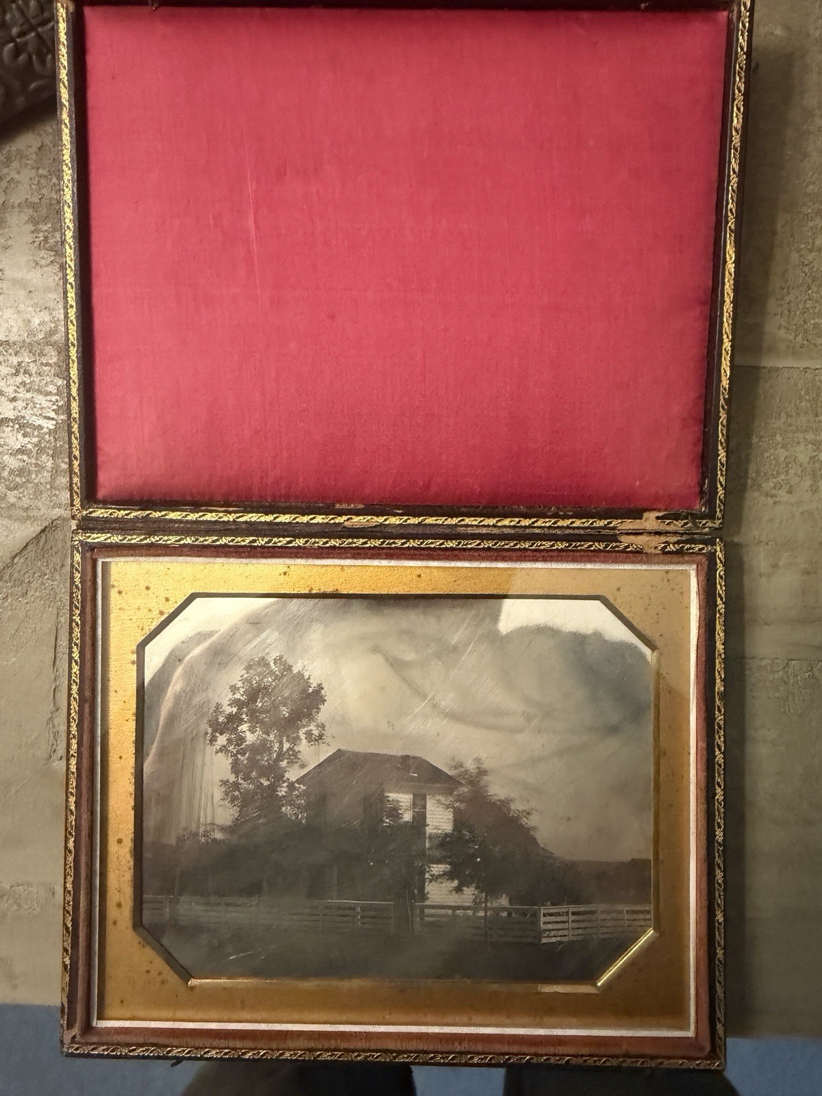 1840s Half Plate Daguerreotype Outdoor Photo Building House Possibly CALI 1840s Half Plate Daguerreotype Outdoor Photo Building House Possibly CALI