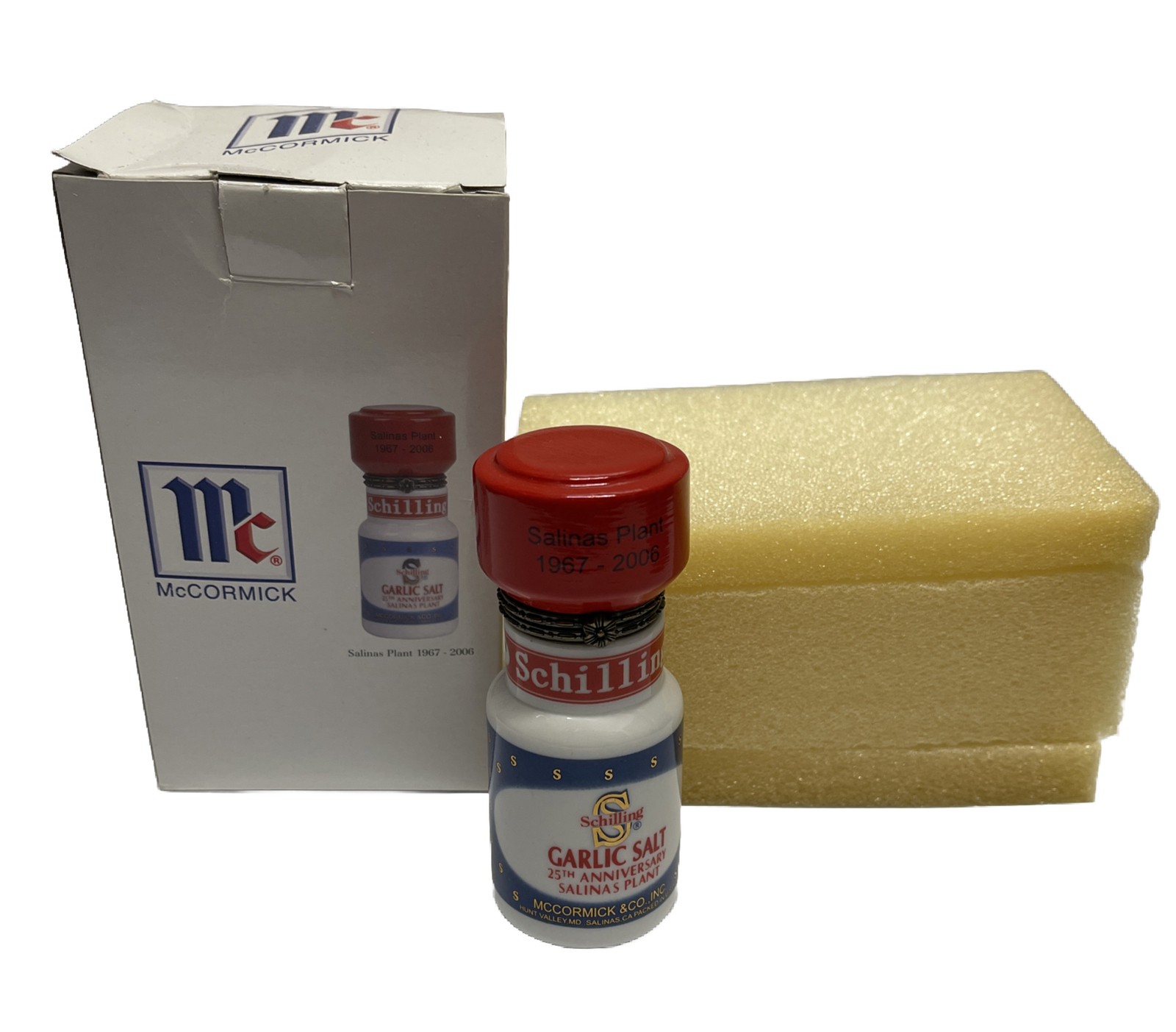 PHB Box McCormick Garlic Salt Schilling 25th Anniversary Salinas Plant