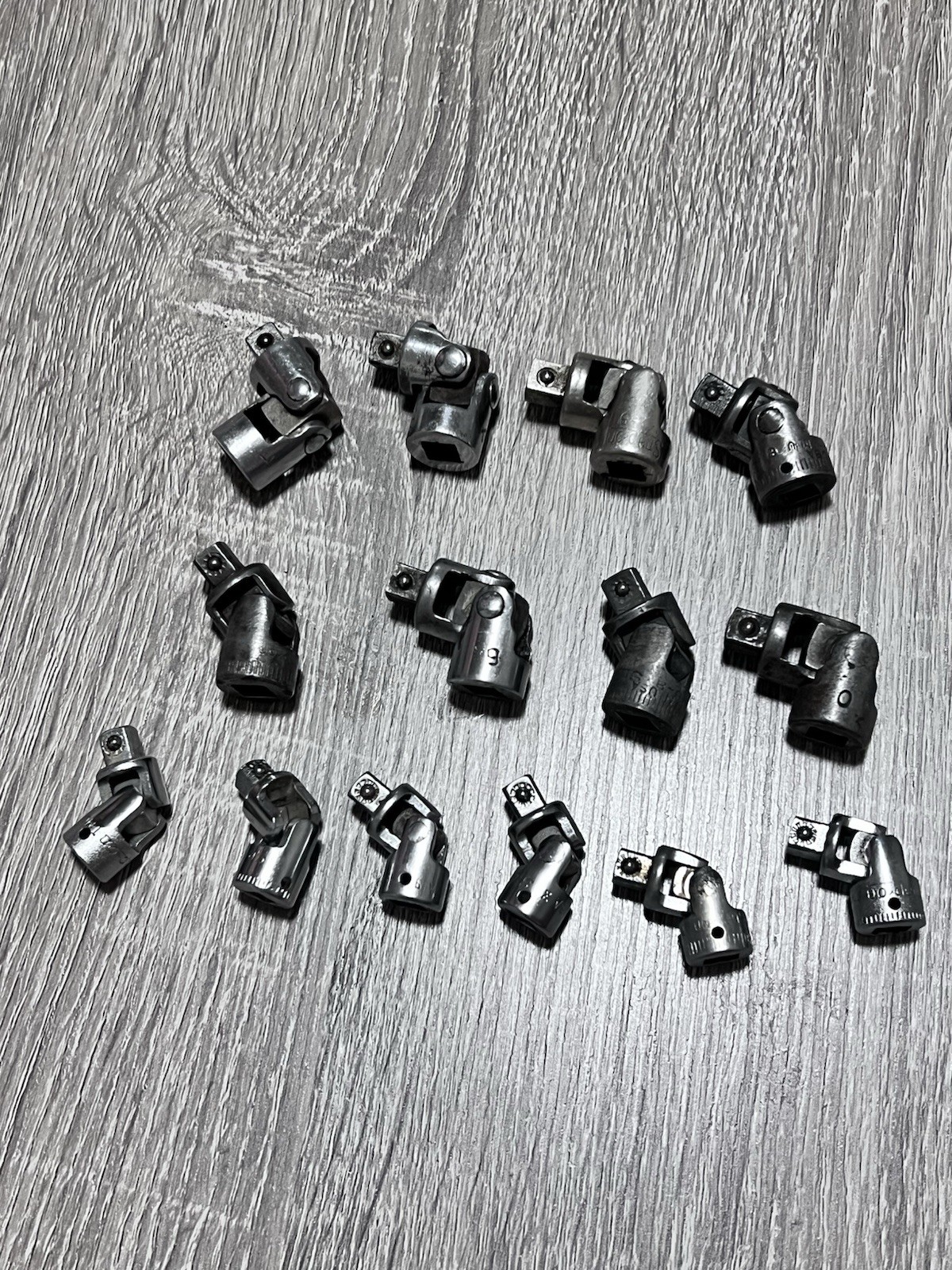 Vintage 1920s 1930s 1940s Snap On Swivel Universal Joint Socket Lot MU8 TMU8