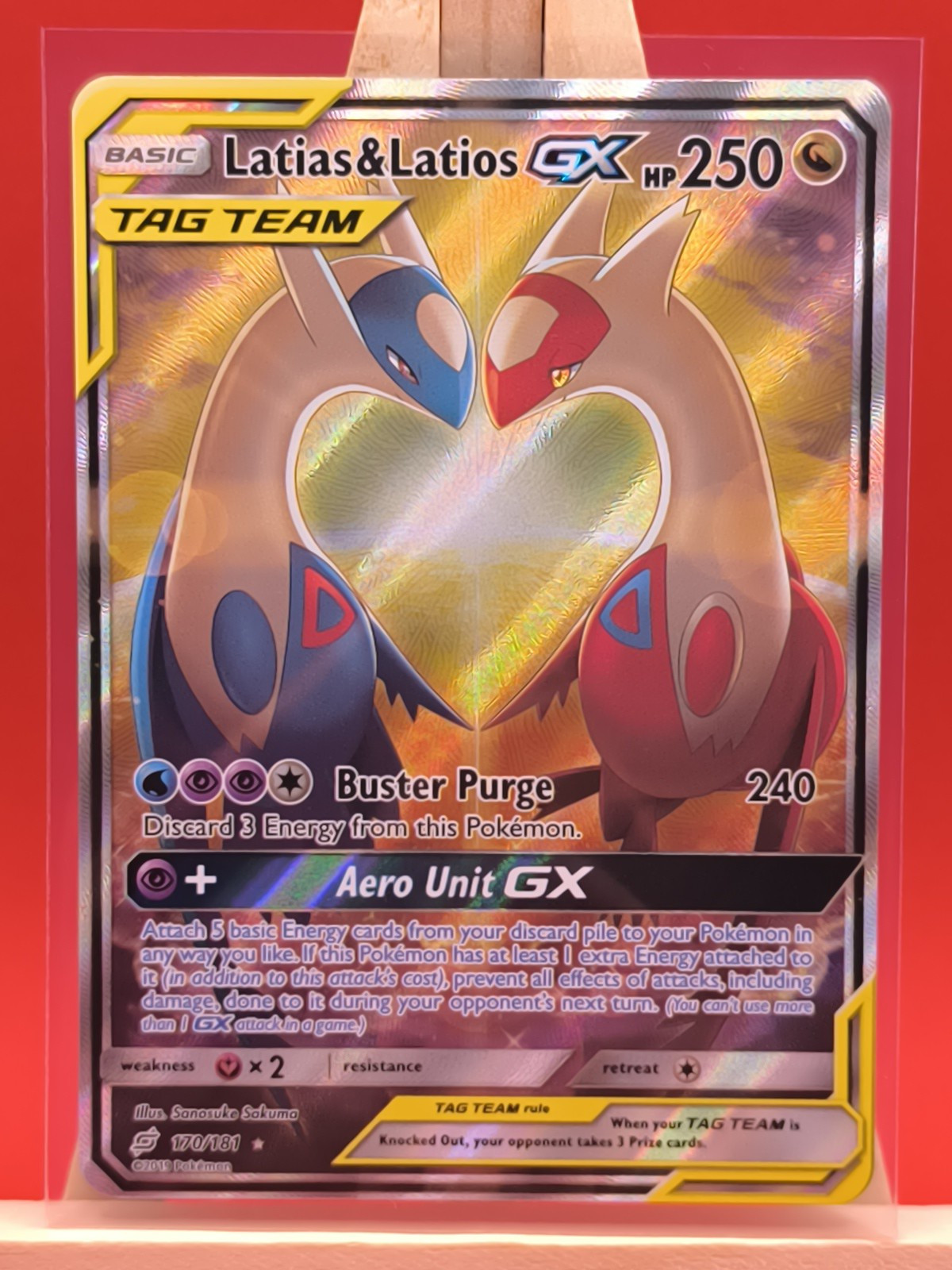 Latias & Latios GX 170/181 Team Up Alternate Full Art Rare Pokemon Card * New *