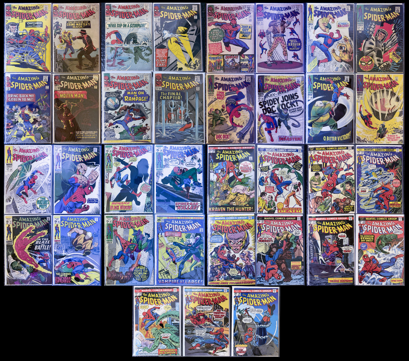 Amazing Spider-Man Incredible Collection #25-148 Pristine High Grade 28 33 86 97