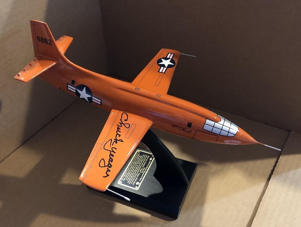 Chuck Yeager Signed Bell X-1 Model Airplane Chuck Yeager Signed Bell X-1 Model Airplane