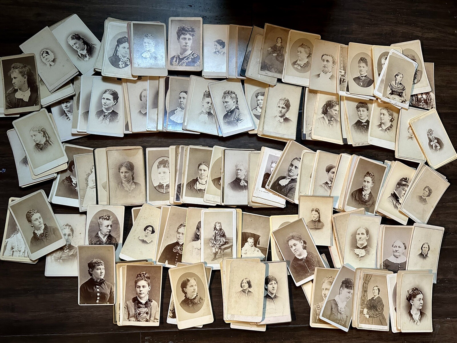 180 CDV Photo Lot ALL Women & Girls 1860s 1870s 1880s 1890s Antique Victorian