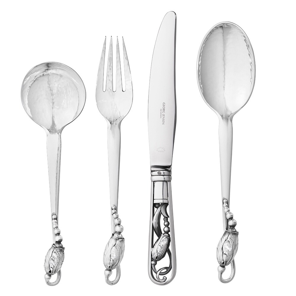 Georg Jensen Complete Flatware Set 6 pers./ 66 pcs. - Blossom/ Magnolia - NEW