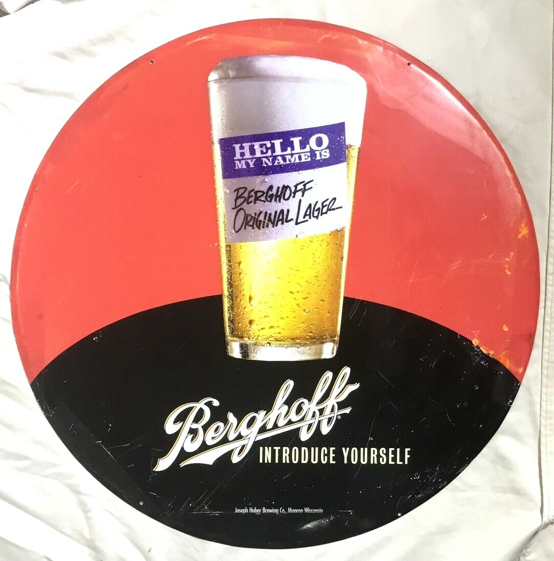 Vintage BERGHOFF Beer Bar Sign from the Vintage BERGHOFF Beer Bar Sign from the