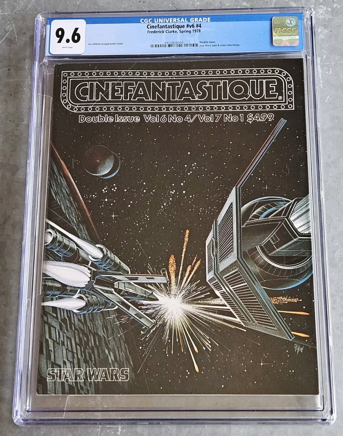 Cinefantastique #4 CGC 9.6 š„Vintage 1978 STAR WARS Magazine Wraparound Coverš„ Cinefantastique #4 CGC 9.6 š„Vintage 1978 STAR WARS Magazine Wraparound Coverš„