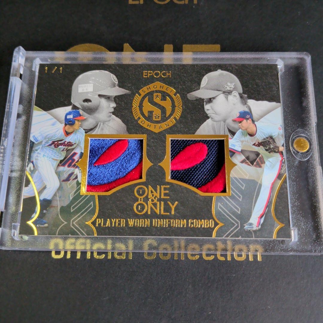 Shohei Ohtani 1/1 EPOCH ONE&ONLY Combo Jersey Patch Card 2019 Japanese Rare