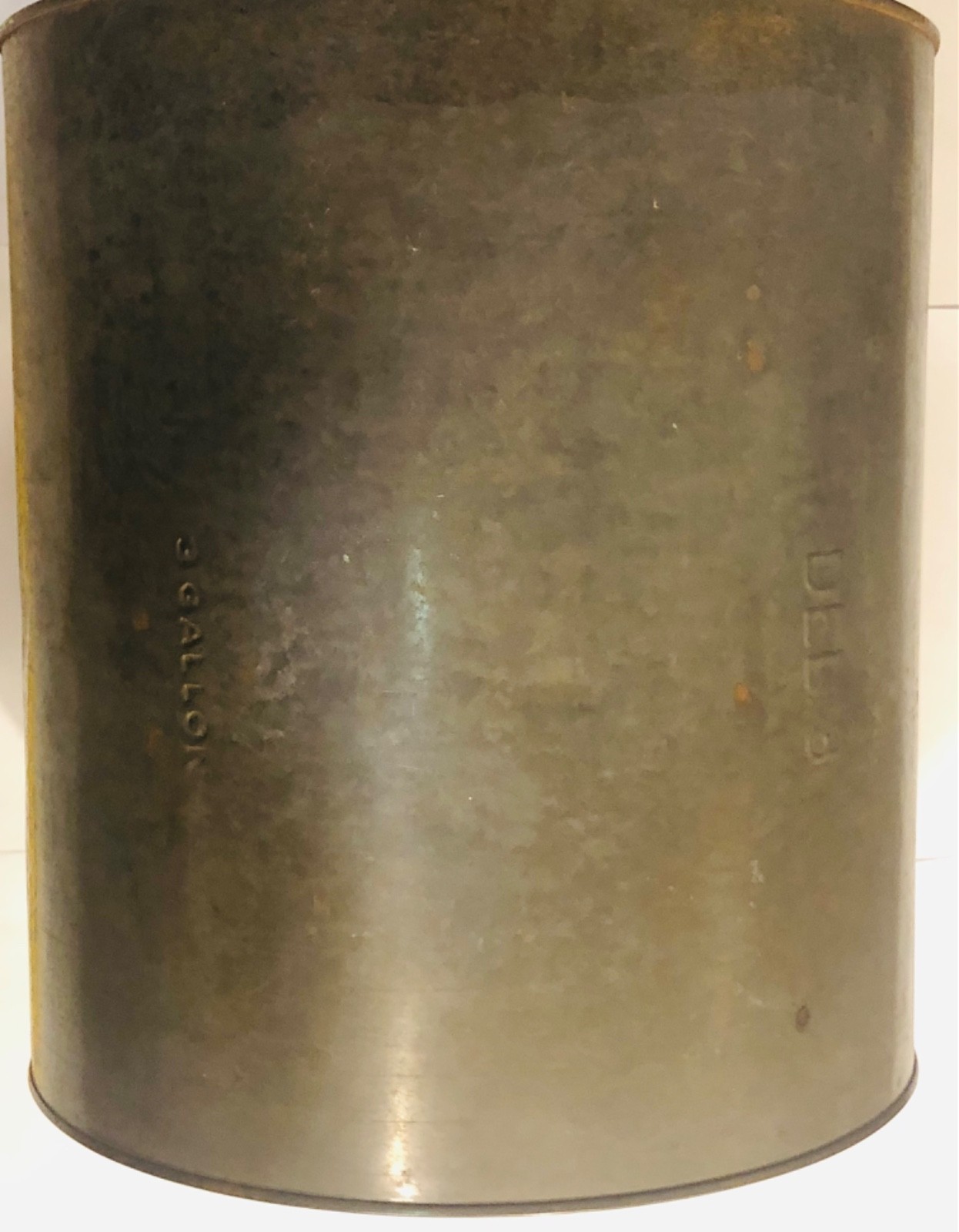 DE Delaware Del.3 uniquein3GAL? Kirkpatrick Rehoboth Dover oyster can tin gallon DE Delaware Del.3 uniquein3GAL? Kirkpatrick Rehoboth Dover oyster can tin gallon