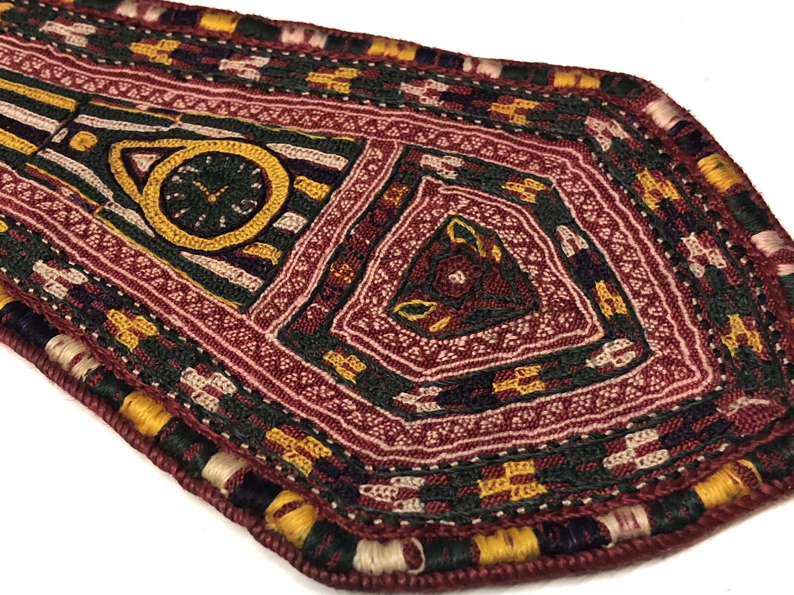 Striking Soviet - Antique 1960s Uzbek Lakai - Tribal Mayoral Tie Textile - CCCP