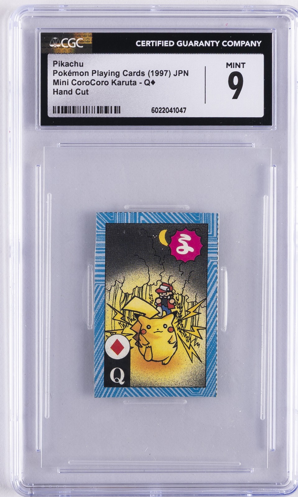 1997 POKÉMON PLAYING CARDS MINI COROCORO KARUTA JPN HAND CUT PIKACHU CGC 9 1997 POKÉMON PLAYING CARDS MINI COROCORO KARUTA JPN HAND CUT PIKACHU CGC 9