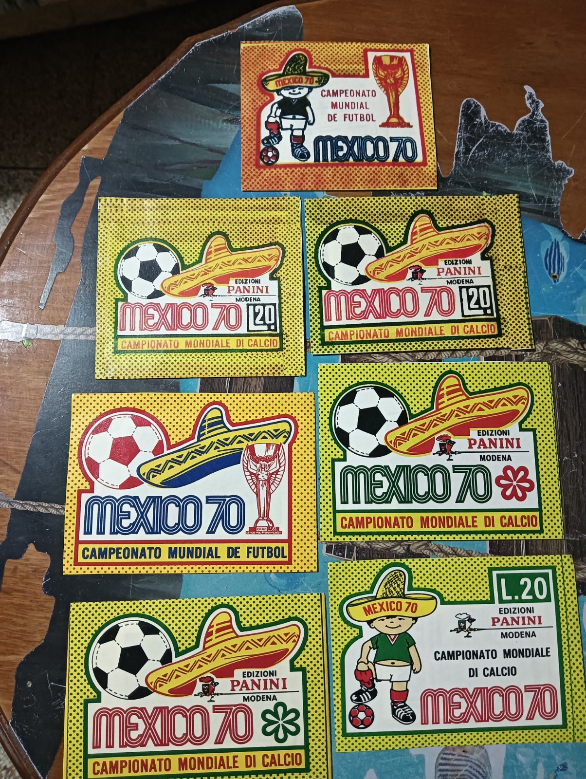 6 variants Mexico70+ 1 sealed packs Anastatic copies Read 6 variants Mexico70+ 1 sealed packs Anastatic copies Read