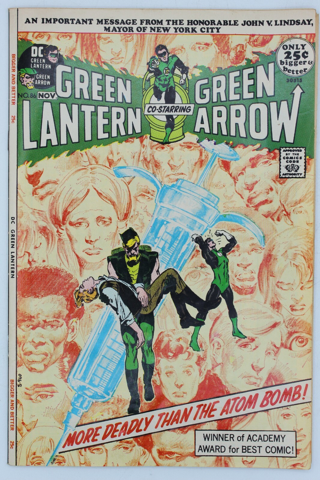 Green Lantern Green Arrown No. 86 (N. Adams / D. O'Neil) Award winning story arc Green Lantern Green Arrown No. 86 (N. Adams / D. O'Neil) Award winning story arc