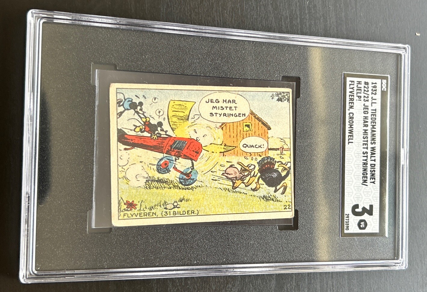 1932 Mickey Mouse Minnie JL Tiedemanns Norway Cromwell Medina Sgc 3 #22/23 Rare