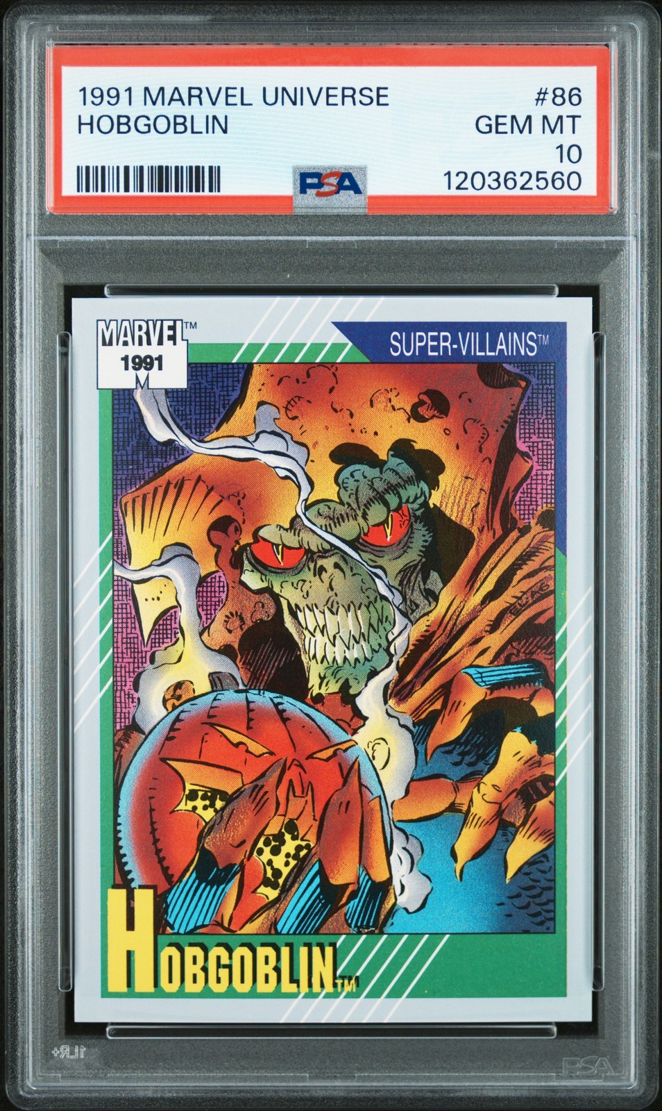1991 MARVEL UNIVERSE #86 HOBGOBLIN PSA 10
