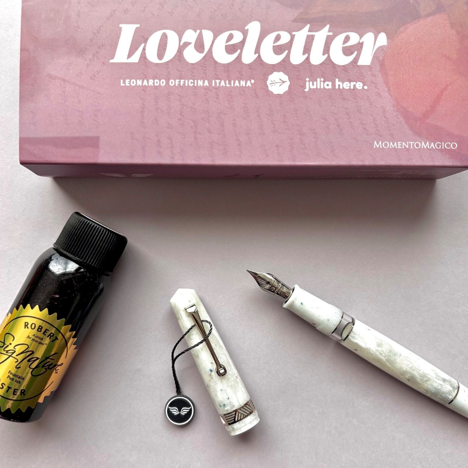 Extremely Rare Leonardo Fountain Pen Moment Magico Love Letter Ltd 82 Pcs F Nib