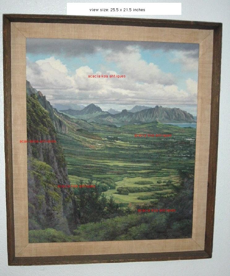 original gary reed hawaiian oil painting hawaii vintage original gary reed hawaiian oil painting hawaii vintage