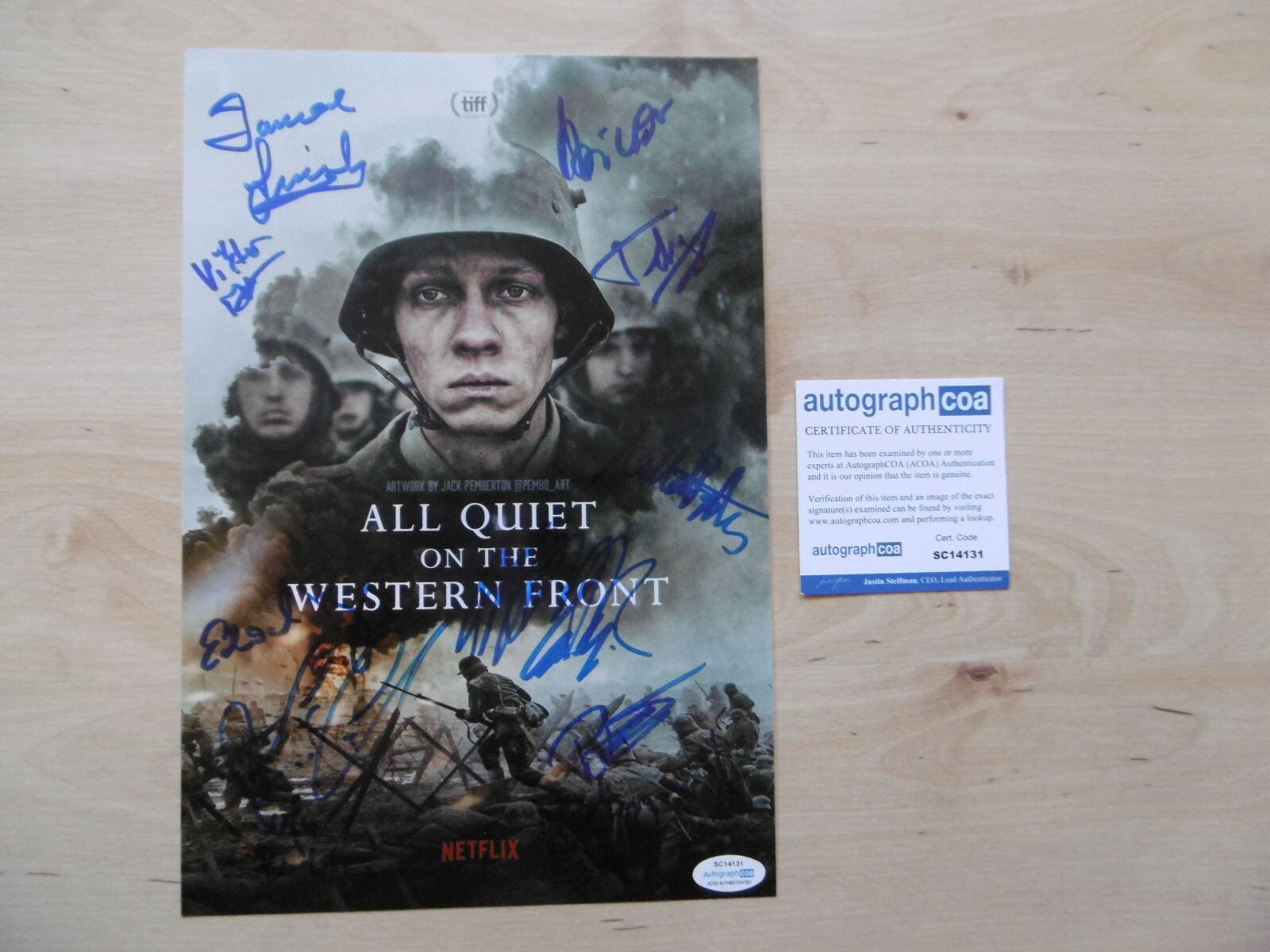All Quiet On The Western Front Original Autographs Signed 20x30cm Picture ACOA All Quiet On The Western Front Original Autographs Signed 20x30cm Picture ACOA