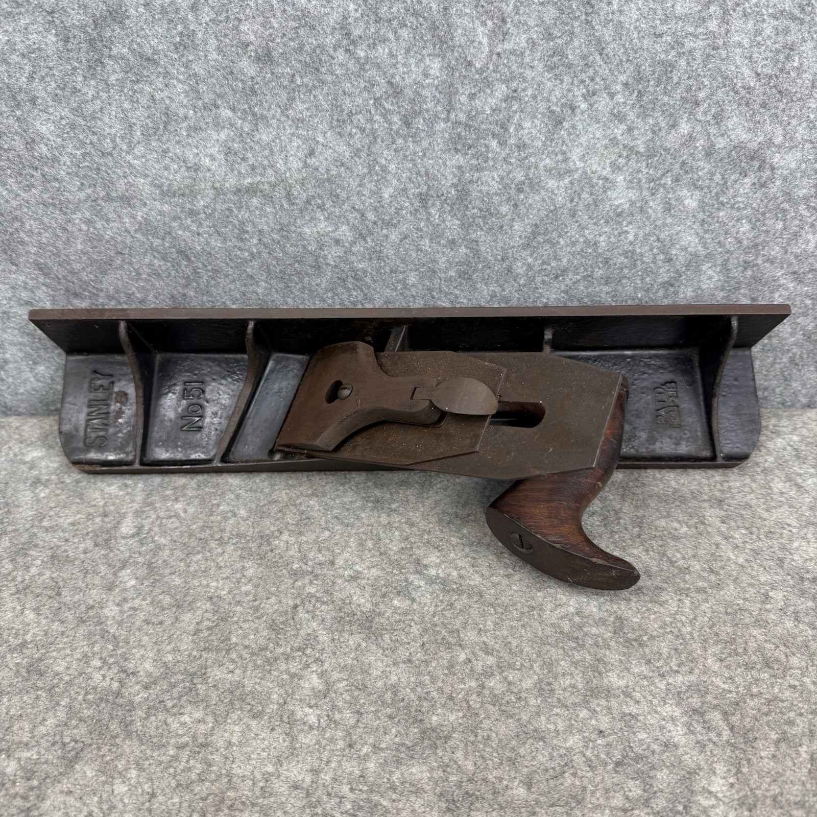 Antique Stanley Number 51 Chute Board Bench Plane With Blade Rare Hand Planer Antique Stanley Number 51 Chute Board Bench Plane With Blade Rare Hand Planer