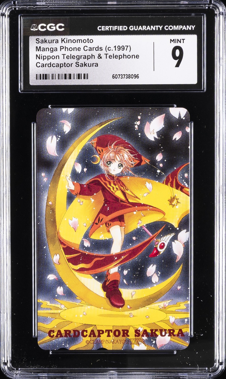 C. 1997 MANGA PHONE CARDS SAKURA KINOMOTO CGC 9 C. 1997 MANGA PHONE CARDS SAKURA KINOMOTO CGC 9