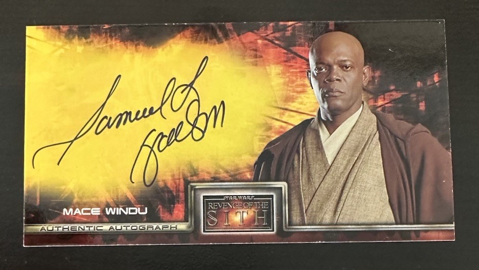 2005 Star Wars Revenge of the Sith WideVision Auto Samuel Jackson as Mace Windu 2005 Star Wars Revenge of the Sith WideVision Auto Samuel Jackson as Mace Windu