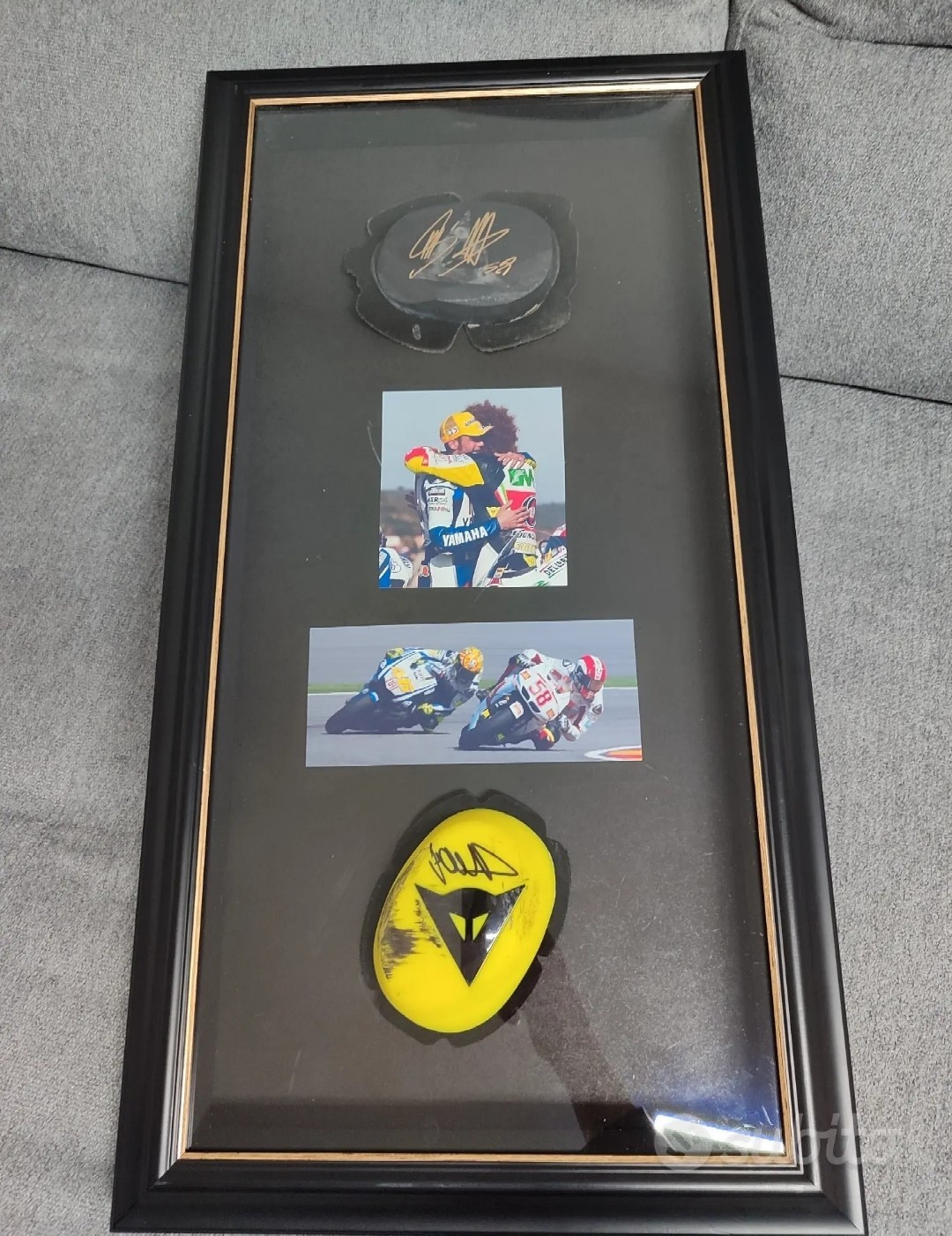 Knee Slider Signed Valentino Rossi Marco Simoncelli Knee Slider Signed Valentino Rossi Marco Simoncelli