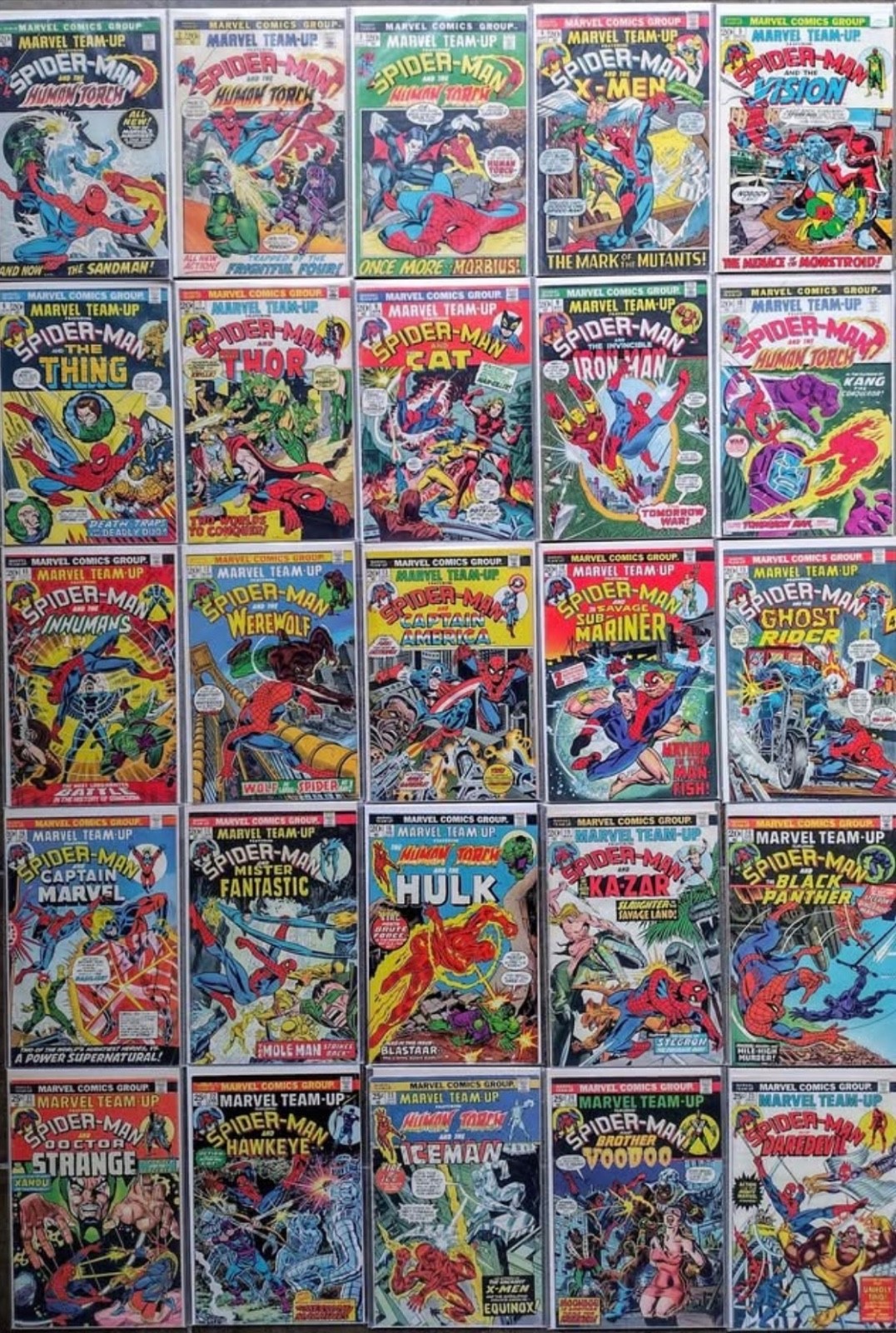 Marvel Team-Up 1-150 plus 7 Annuals Mid (6.0) to High (9.6) Grade Collection