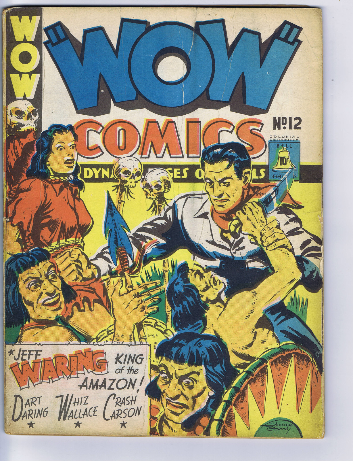 Wow Comics #12 Bell Features Pub. RARE CANADIAN EDITION Jeff Waring, Dart Daring Wow Comics #12 Bell Features Pub. RARE CANADIAN EDITION Jeff Waring, Dart Daring