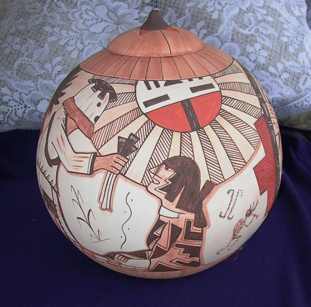 NATIVE AMERICAN HOPI -Indian HUGE pot with lid - MUSEUM QUALITY -LAWRENCE NAMOKI NATIVE AMERICAN HOPI -Indian HUGE pot with lid - MUSEUM QUALITY -LAWRENCE NAMOKI