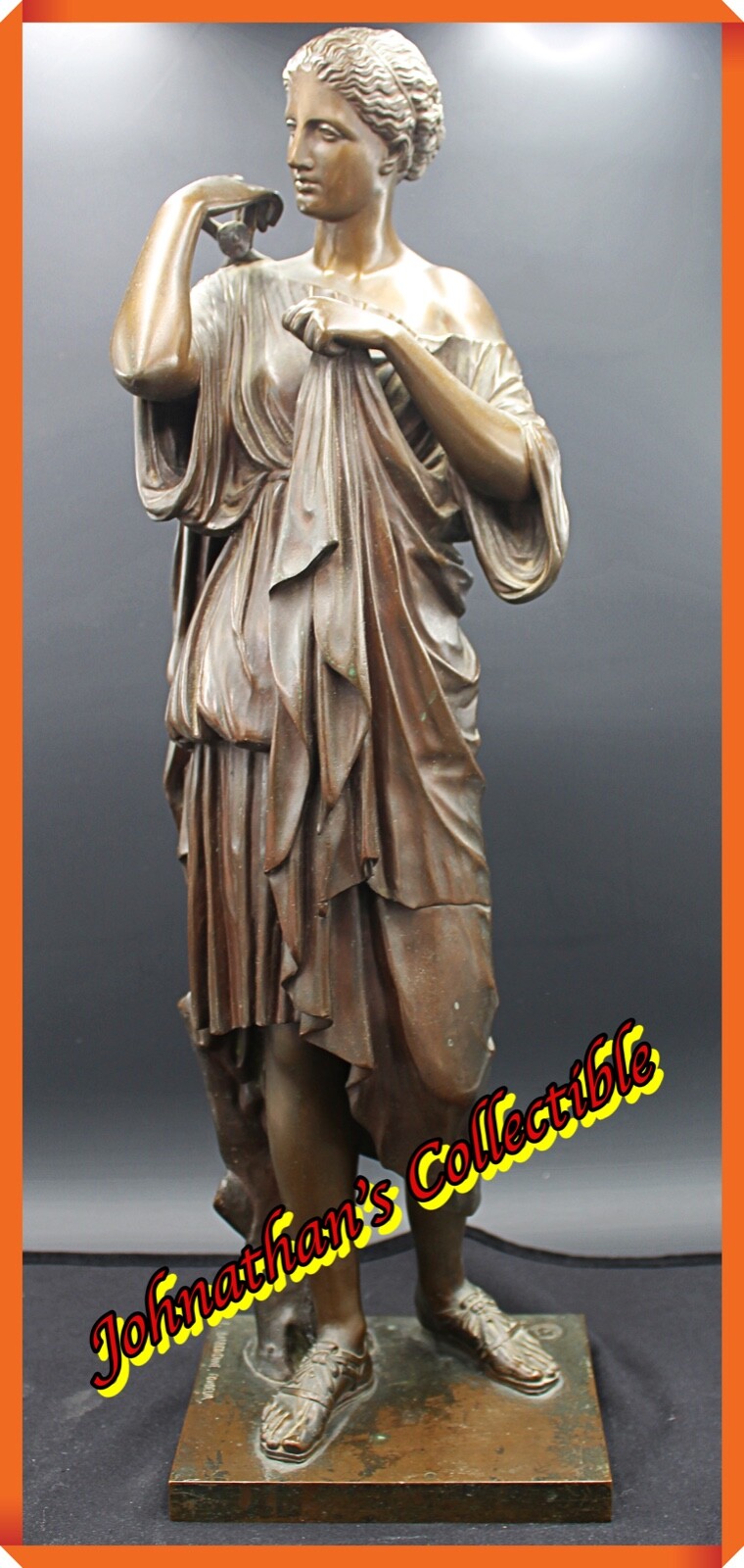 JC&C - Antique 19th Century French Bronze Lady by F. Barbedienne . Foudeur