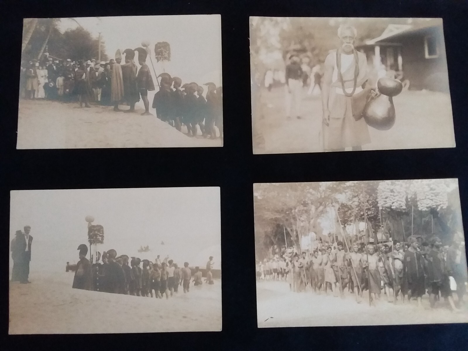 Antique Hawaii Hawaiian Sepia Tone Photographs 1910's - Lot of 4 Antique Hawaii Hawaiian Sepia Tone Photographs 1910's - Lot of 4
