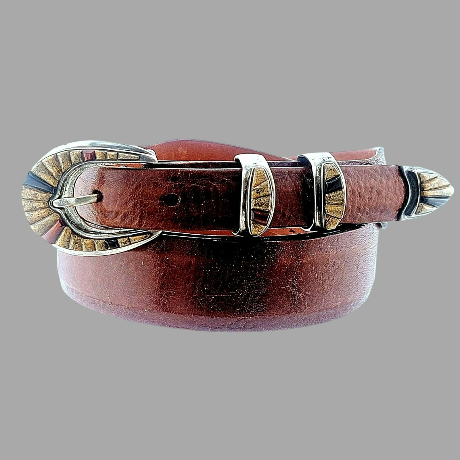 B.G. Mudd BGM Sterling Silver Inlay Stone 4 pc Ranger Belt Buckle Set Pat Areias B.G. Mudd BGM Sterling Silver Inlay Stone 4 pc Ranger Belt Buckle Set Pat Areias