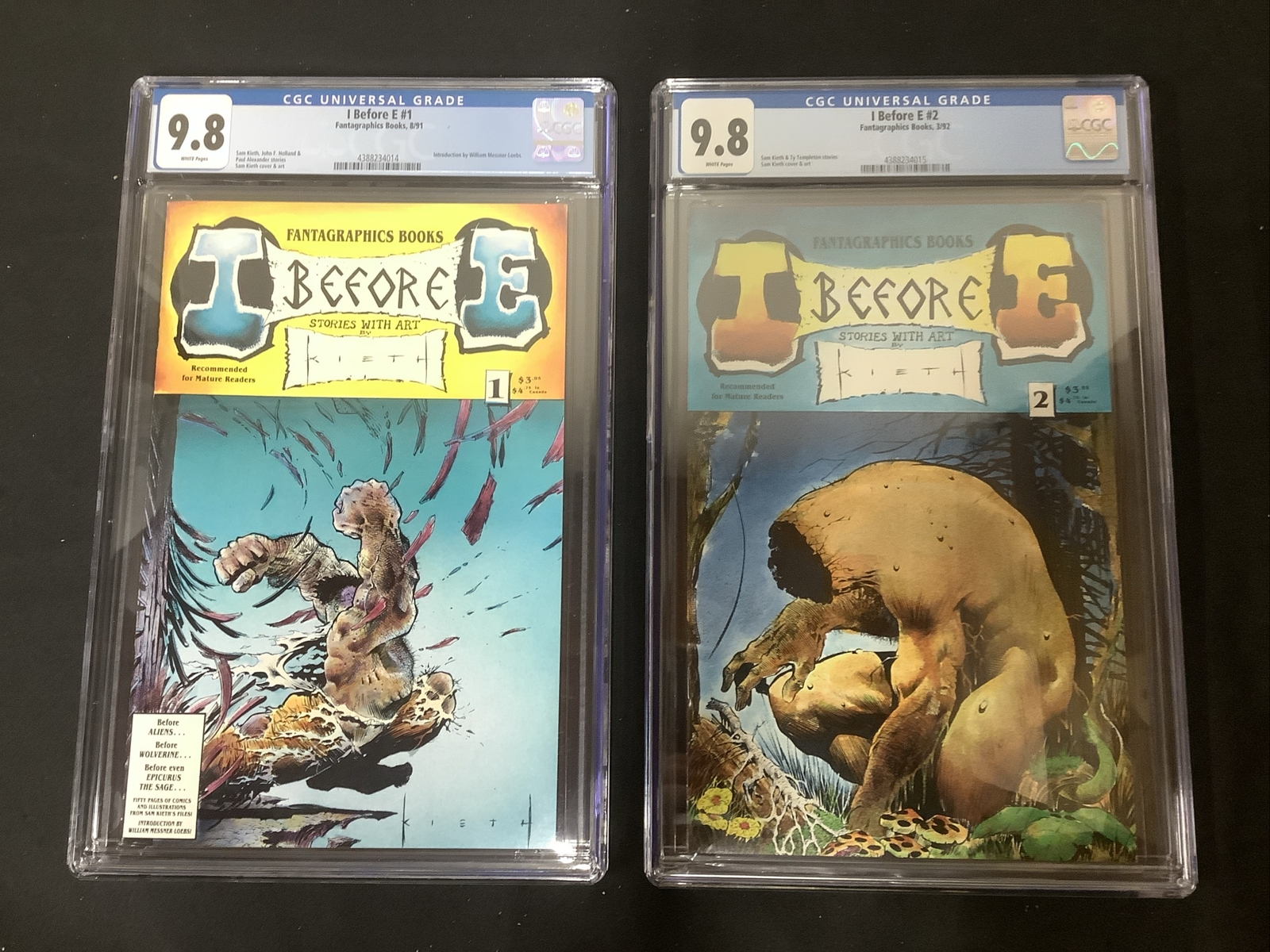 I Before E #1-2 Set, CGC Graded 9.8’s, Sam Kieth, The MAXX, Super Rare, Combo I Before E #1-2 Set, CGC Graded 9.8’s, Sam Kieth, The MAXX, Super Rare, Combo
