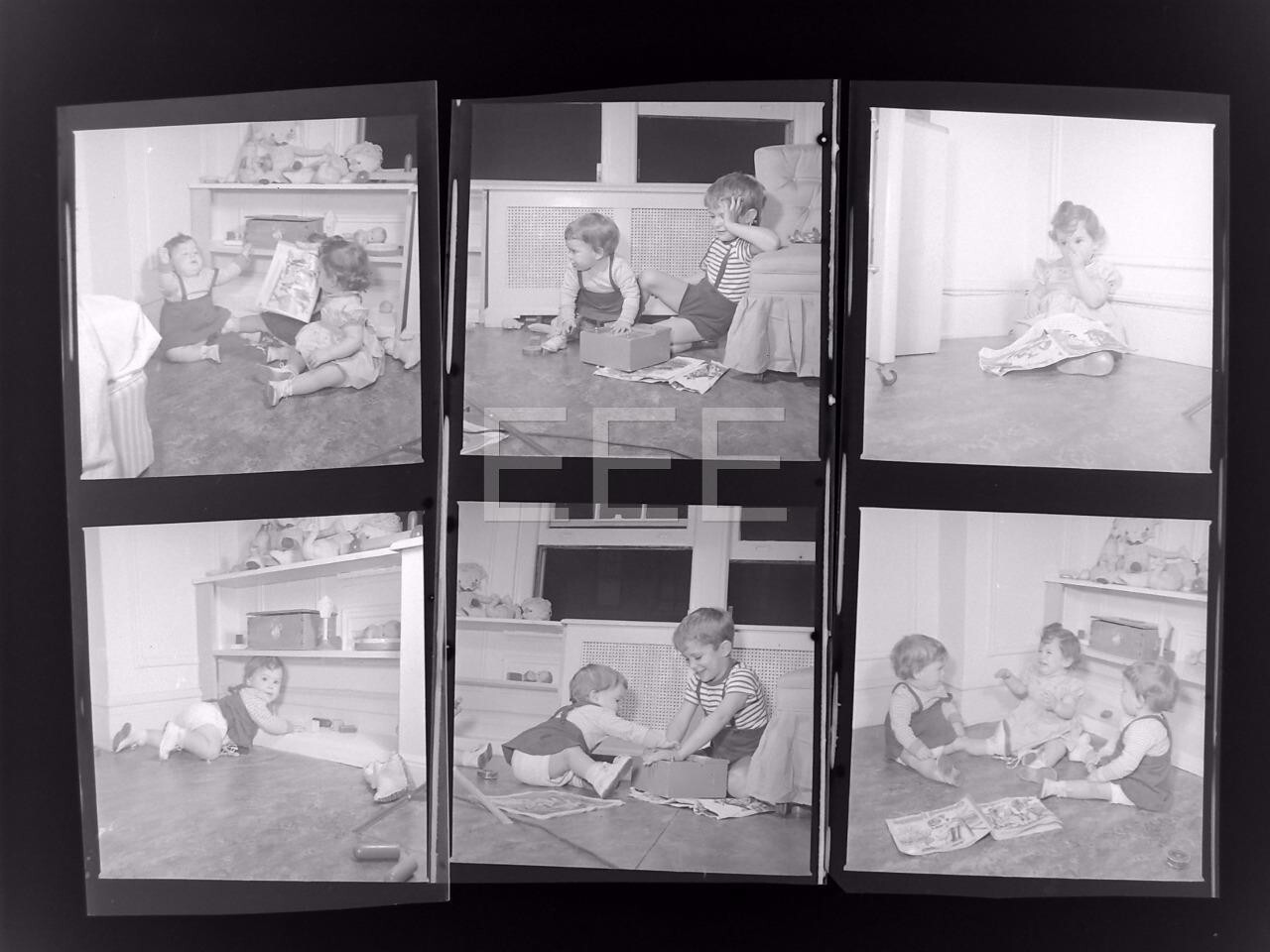 29 1942 Eliot Twins FAMOUS PHOTOGRAPHER Negative Lot 138A mary morris wow