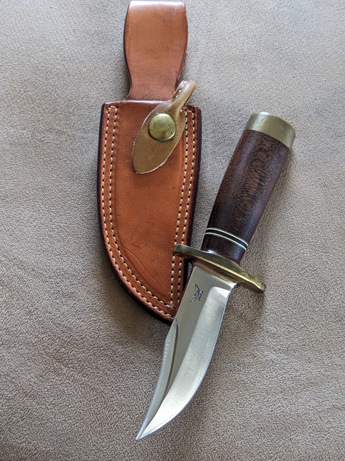 Rare 1960s John Nelson Cooper Mini Bowie Knife, Spectular Build Rare 1960s John Nelson Cooper Mini Bowie Knife, Spectular Build