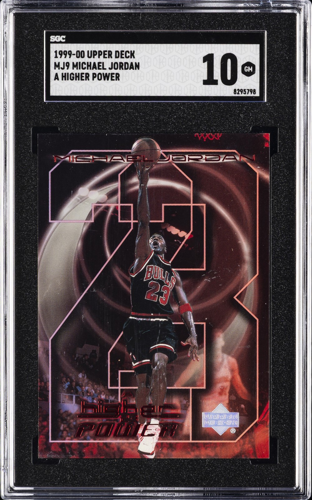 1999 UD A HIGHER POWER #MJ9 MICHAEL JORDAN SGC 10 1999 UD A HIGHER POWER #MJ9 MICHAEL JORDAN SGC 10