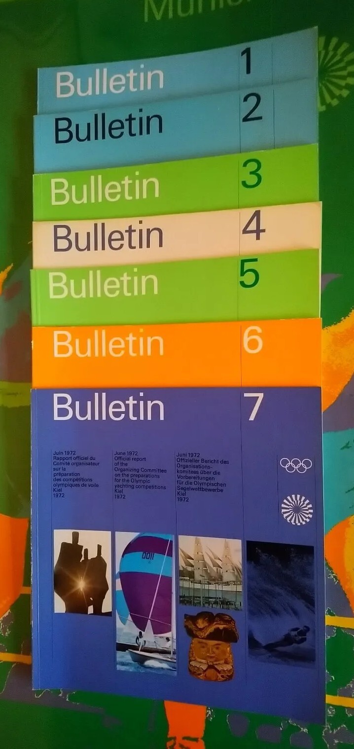 1972 SET BULLETIN 1-7 OTL AICHER OLYMPIC GAMES MUNICH MUNICH Design 72 1972 SET BULLETIN 1-7 OTL AICHER OLYMPIC GAMES MUNICH MUNICH Design 72