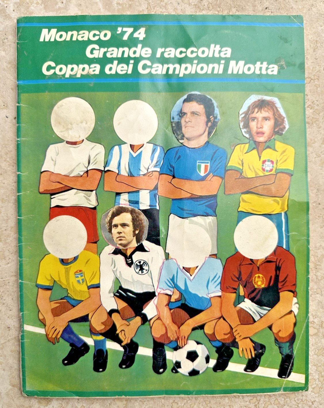 1974 WORLD CUP FOOTBALLERS ALBUM EDIS MOTTA MONACO MUNCHEN 74 EXCELLENT RARE