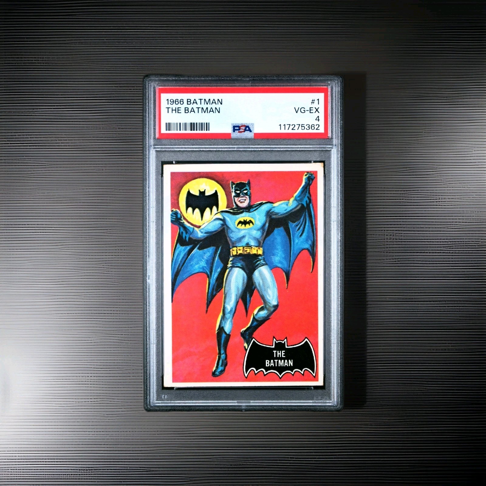 1966 TOPPS BATMAN #1 THE BATMAN ROOKIE PSA 4 VERY GOOD EXCELLENT RARE VINTAGE