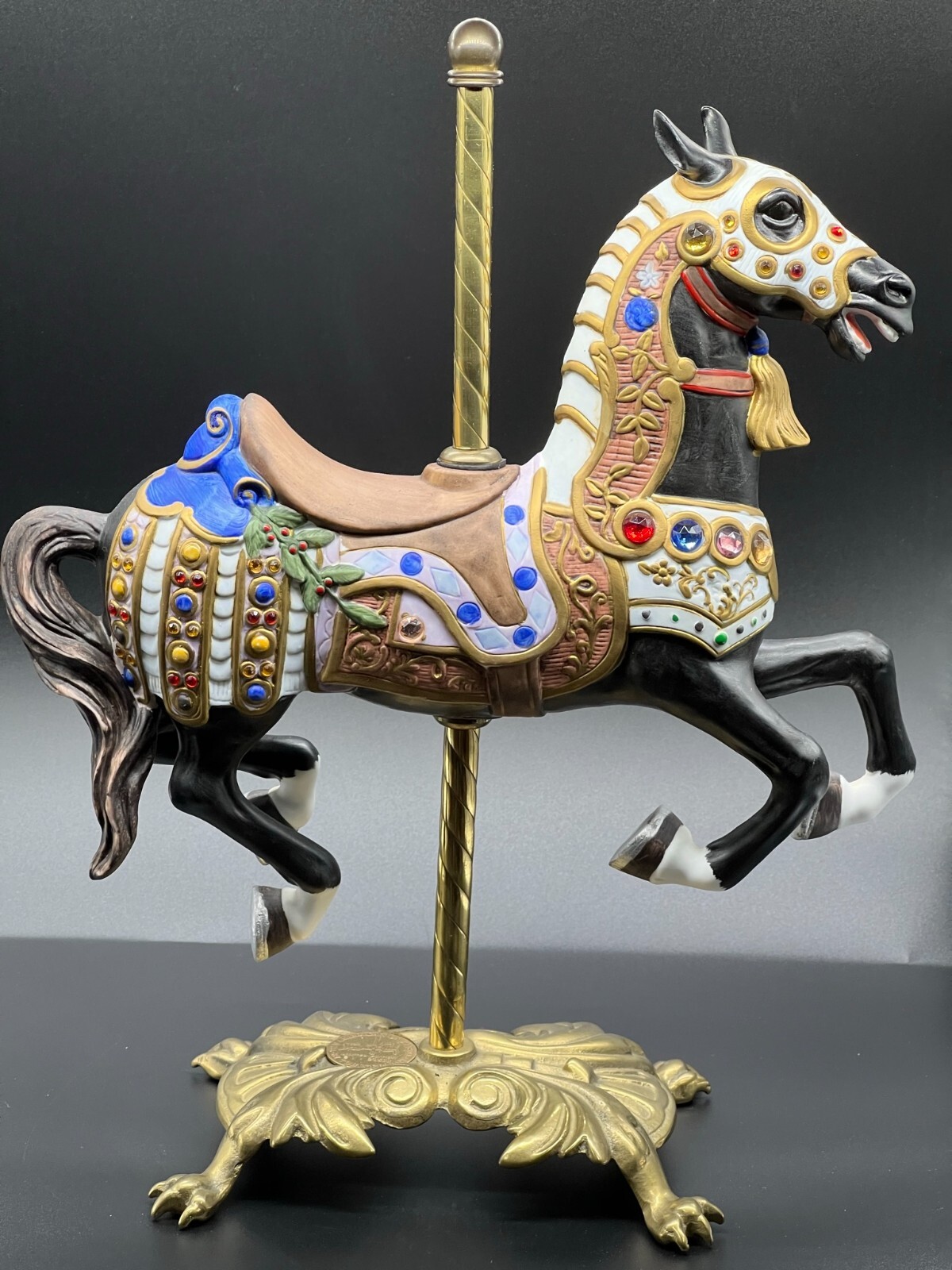 American Carousel by Tobin Fraley Signed and Numbered. Porcelain American Carousel by Tobin Fraley Signed and Numbered. Porcelain
