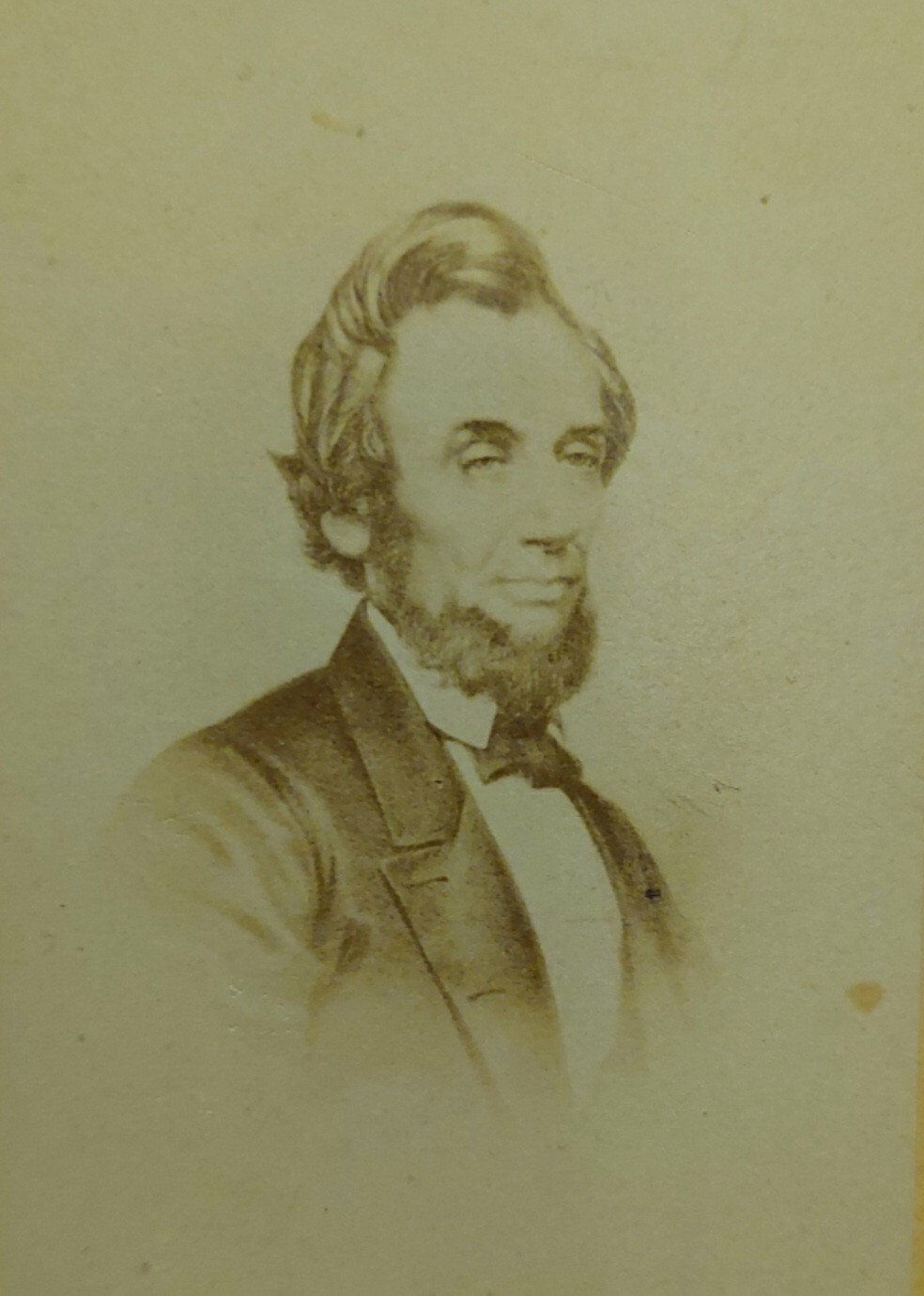 ABRAHAM LINCOLN ☆ BEFORE PRESIDENCY ☆ 1850s old CDV photo ☆ EXTREMLEY RARE ABRAHAM LINCOLN ☆ BEFORE PRESIDENCY ☆ 1850s old CDV photo ☆ EXTREMLEY RARE