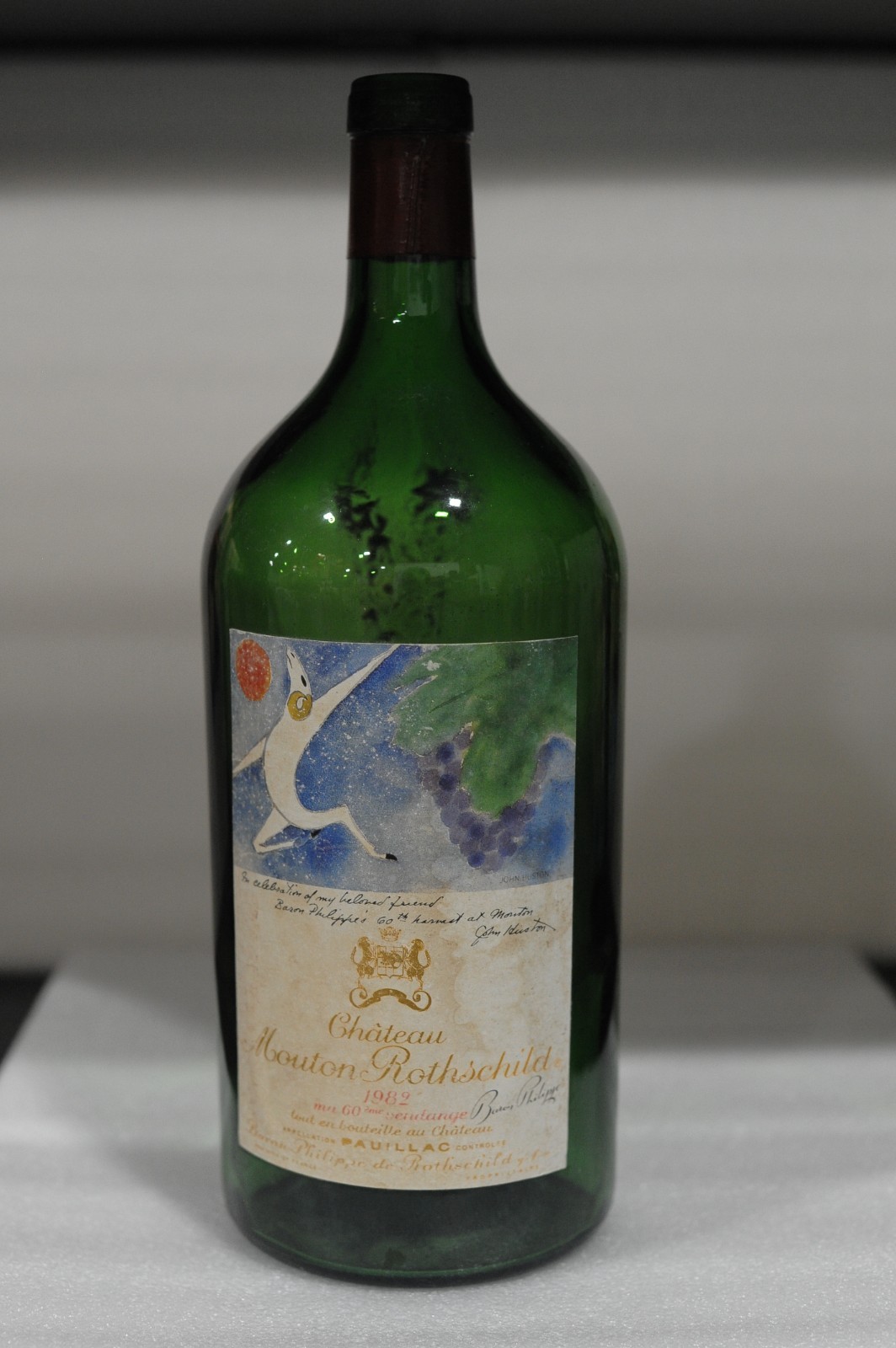 1982 Château Mouton Rothschild 3L **EMPTY BOTTLE** 1982 Château Mouton Rothschild 3L **EMPTY BOTTLE**