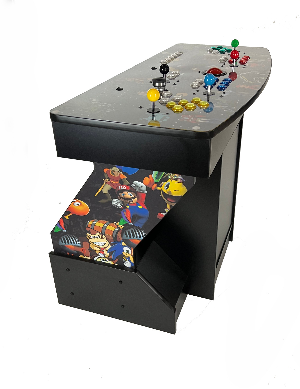 Multicade Four Player Pedestal Arcade: 50,000 Games With two  Light Guns